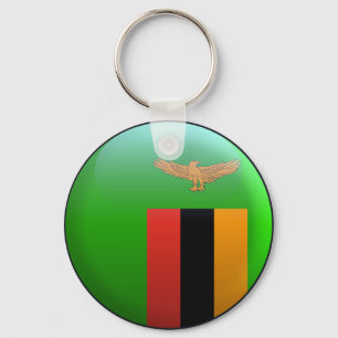 Porte-clés Drapeau de la Zambie