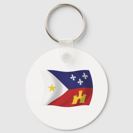 Porte-clés Drapeau de l'Acadiana (Recto)