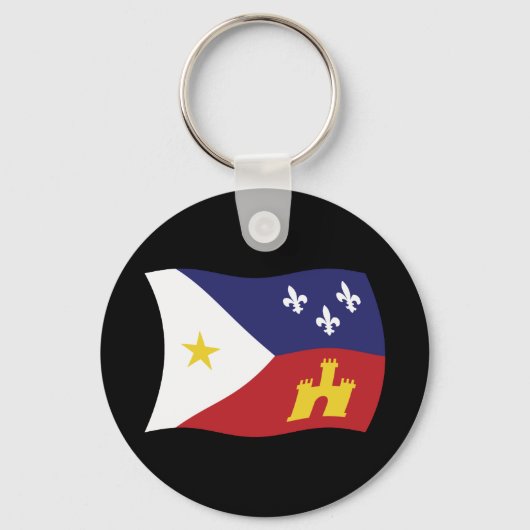 Porte-clés Drapeau de l'Acadiana (Recto)