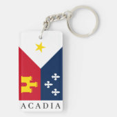 Porte-clés Drapeau de l'Acadiana Porte - clé (Dos)