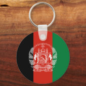 Porte-clés Drapeau de l'Afghanistan (Verso)
