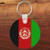 Porte-clés Drapeau de l'Afghanistan patriotique (Recto)