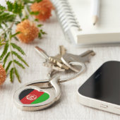 Porte-clés Drapeau de l'Afghanistan patriotique (Côté )