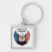 Porte-clés Drapeau de l'aigle américain (Devant)