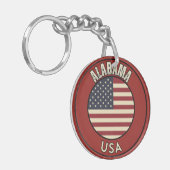 Porte-clés Drapeau de l'Alabama (Devant gauche)