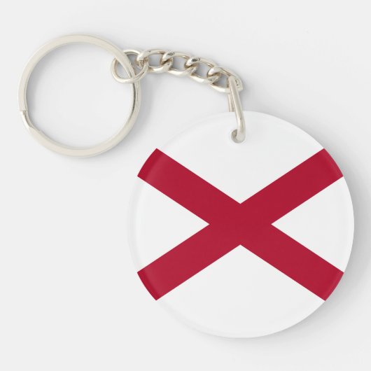 Porte-clés Drapeau de l'Alabama (Devant)