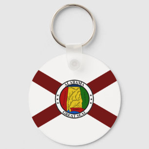 Porte-clés Drapeau de l'Alabama