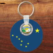Porte-clés Drapeau de l'Alaska (Recto)