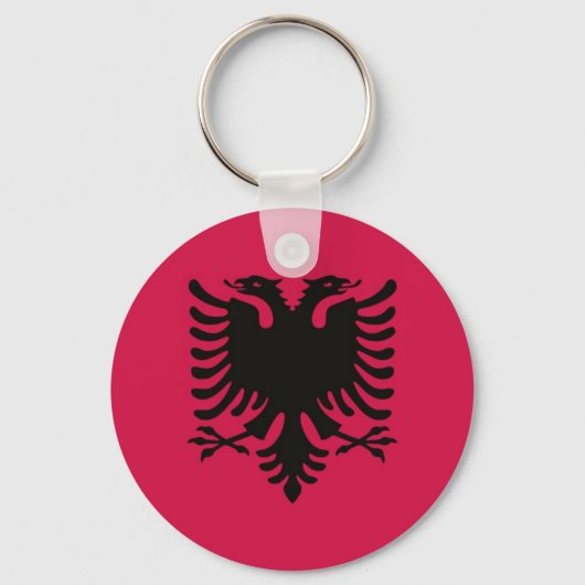 Porte-clés Drapeau de l'Albanie (Recto)