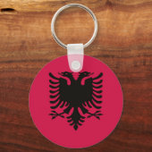 Porte-clés Drapeau de l'Albanie (Recto)