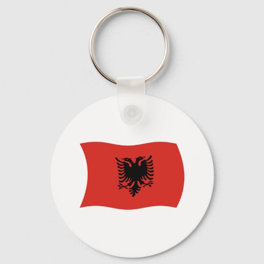 Porte-clés Drapeau de l'Albanie (Recto)