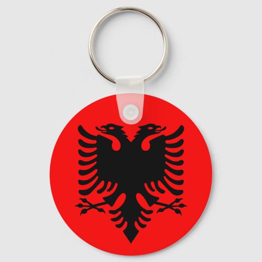 Porte-clés Drapeau de l'Albanie (Recto)