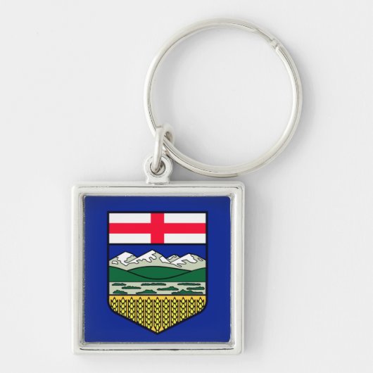 Porte-clés Drapeau de l'Alberta - CANADA (Devant)