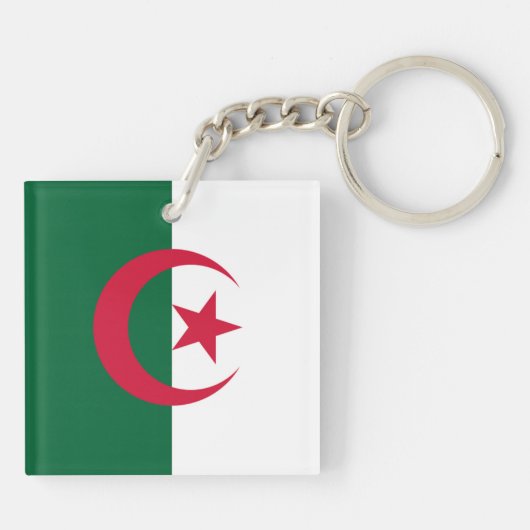 Porte-clés Drapeau de l'Algérie (Dos)