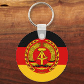 Porte-clés Drapeau de l'Allemagne de l'Est - Flagge der DDR ( (Recto)