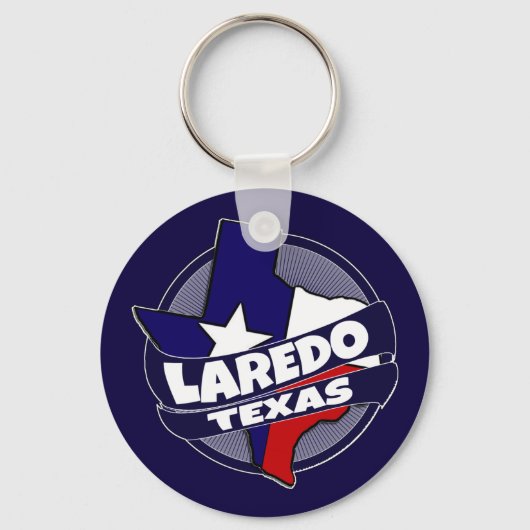 Porte-clés Drapeau de Laredo Texas a éclaté porte - clé (Recto)