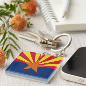 Porte-clés Drapeau de l'Arizona (Devant Droit)