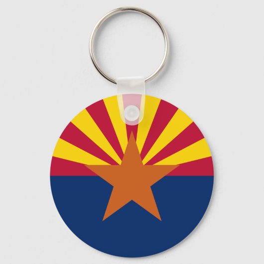 Porte-clés Drapeau de l'Arizona, Américain L'État du cuivre (Recto)