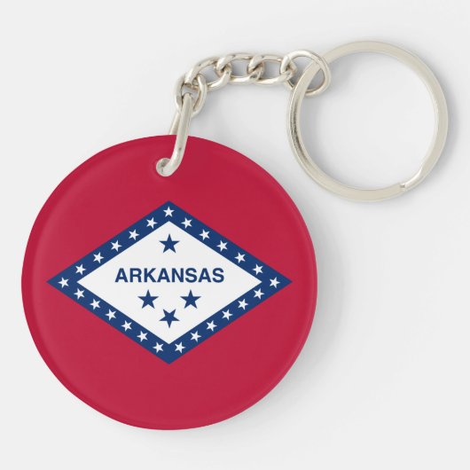 Porte-clés Drapeau de l'Arkansas (Dos)