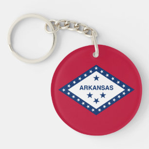 Porte-clés Drapeau de l'Arkansas