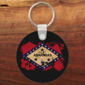 Porte-clés Drapeau de l'Arkansas (Recto)