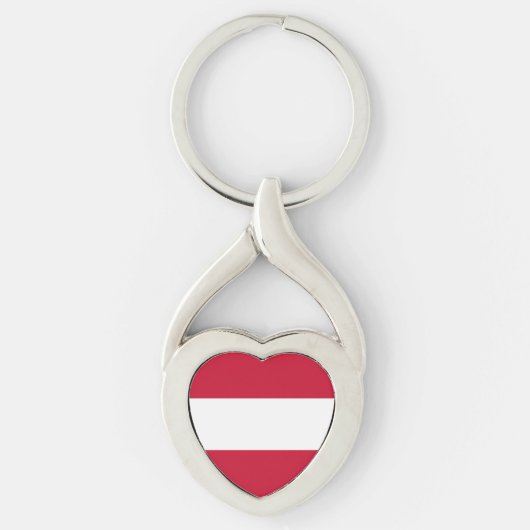 Porte-clés Drapeau de l'Autriche (Devant)