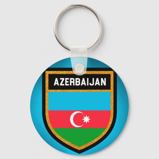 Porte-clés Drapeau de l'Azerbaïdjan (Recto)