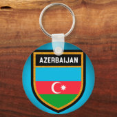 Porte-clés Drapeau de l'Azerbaïdjan (Recto)