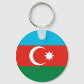 Porte-clés Drapeau de l'Azerbaïdjan (Recto)