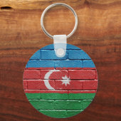 Porte-clés Drapeau de l'Azerbaïdjan (Recto)