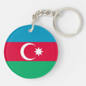Porte-clés Drapeau de l'Azerbaïdjan patriotique (Dos)