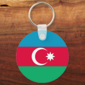 Porte-clés Drapeau de l'Azerbaïdjan patriotique (Recto)