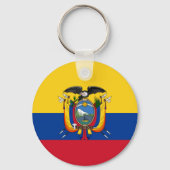 Porte-clés Drapeau de l'Équateur (Recto)