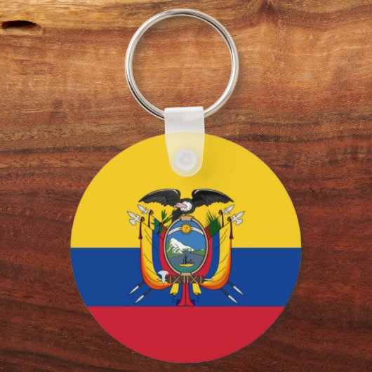 Porte-clés Drapeau de l'Équateur (Recto)