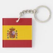 Porte-clés Drapeau de l'Espagne (Dos)
