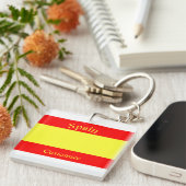 Porte-clés Drapeau de l'Espagne Thunder_Cove (Devant Droit)