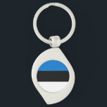 Porte-clés Drapeau de l'Estonie<br><div class="desc">Drapeau patriotique de l'Estonie.</div>