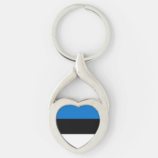 Porte-clés Drapeau de l'Estonie (Devant)