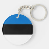 Porte-clés Drapeau de l'Estonie (Dos)