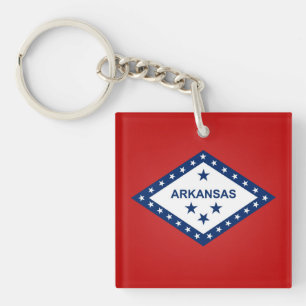 Porte-clés Drapeau De L'État cool De L'Arkansas