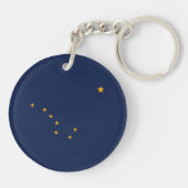 Porte-clés Drapeau de l'État d'Alaska (Dos)