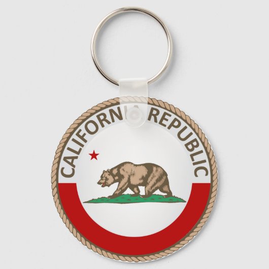 Porte-clés Drapeau de l'État de Californie (Recto)