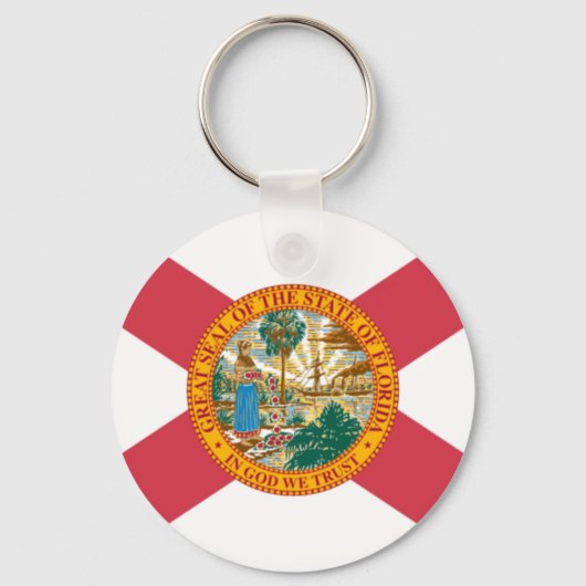 Porte-clés Drapeau de l'État de Floride (Verso)