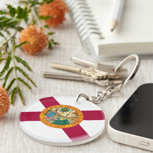 Porte-clés Drapeau de l'État de Floride (Devant droit)