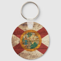 Drapeau de l'État de Floride sur le vieux grain de