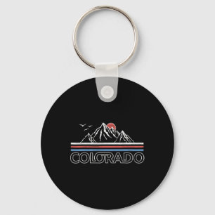 Porte-clés Drapeau de l'état de la montagne du Colorado Les m