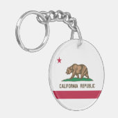 Porte-clés Drapeau de l'État de la République de Californie (Devant gauche)