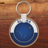 Porte-clés Drapeau de l'état de l'Alaska (Recto)