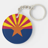 Porte-clés Drapeau de l'État de l'Arizona (Dos)