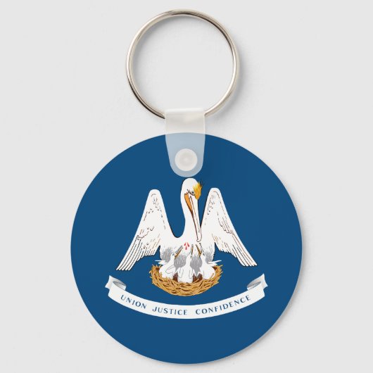 Porte-clés Drapeau de l'État de Louisiane (Recto)